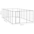 Outdoor-Hundezwinger Verzinkter Stahl 21,78 m²
