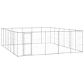 Outdoor-Hundezwinger Verzinkter Stahl 36,3 m²