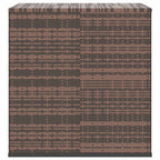 Garten-Kissenbox PE Rattan 100x97,5x104 cm Braun