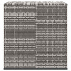 Garten-Kissenbox PE Rattan 100x97,5x104 cm Grau