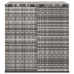 Garten-Kissenbox PE Rattan 100x97,5x104 cm Grau