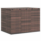 Garten-Kissenbox PE Rattan 145x100x103 cm Braun