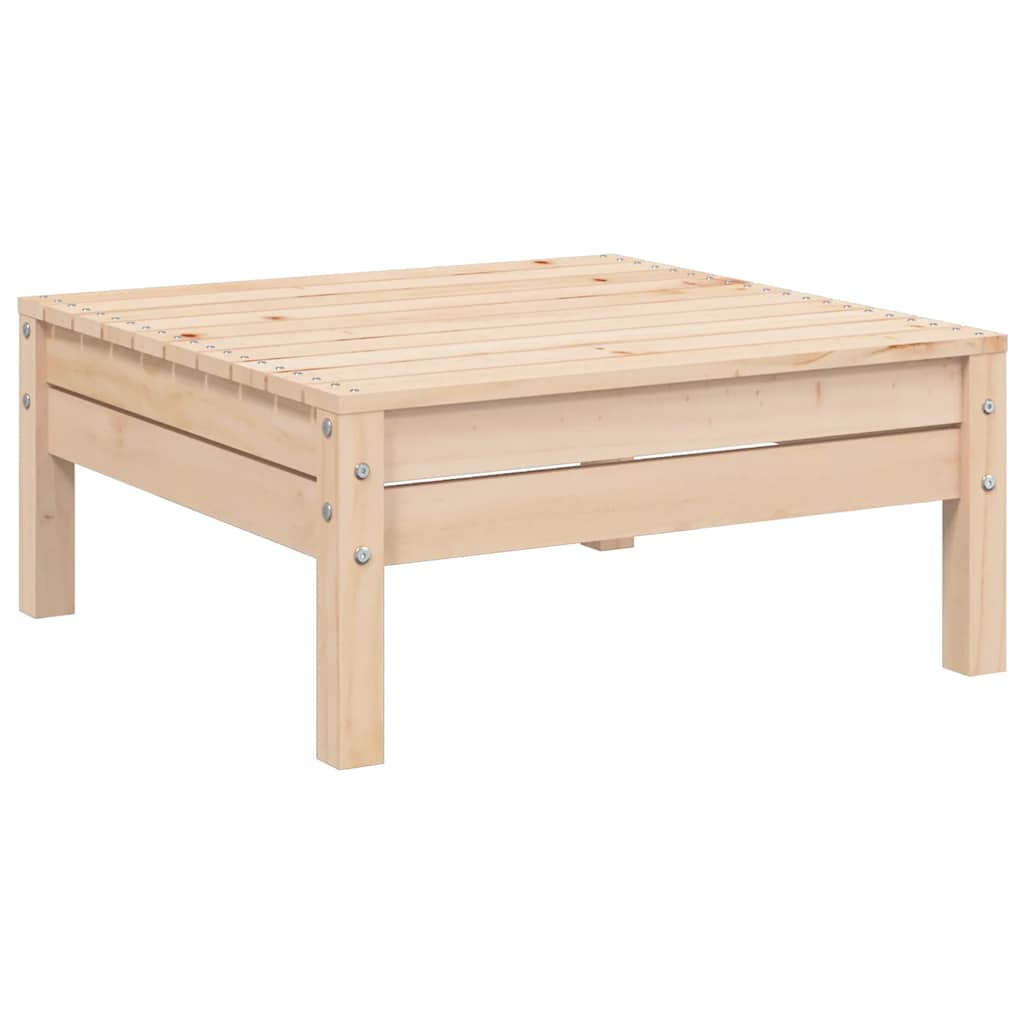 3-tlg. Garten-Lounge-Set mit Grauen Kissen Kiefer Massivholz