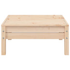3-tlg. Garten-Lounge-Set mit Kissen in Creme Massivholz Kiefer