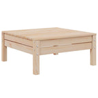 3-tlg. Garten-Lounge-Set mit Kissen Grau Kiefer Massivholz