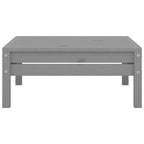 3-tlg. Garten-Lounge-Set Grau Massivholz Kiefer