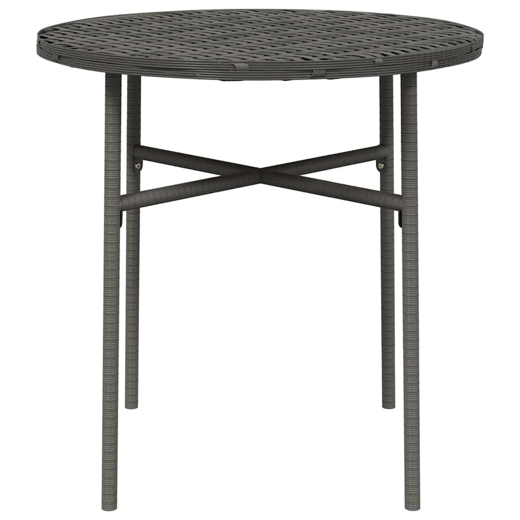 Beistelltisch Grau 45 cm Poly Rattan