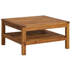 7-tlg. Garten-Lounge-Set mit Creme Kissen Massivholz Akazie