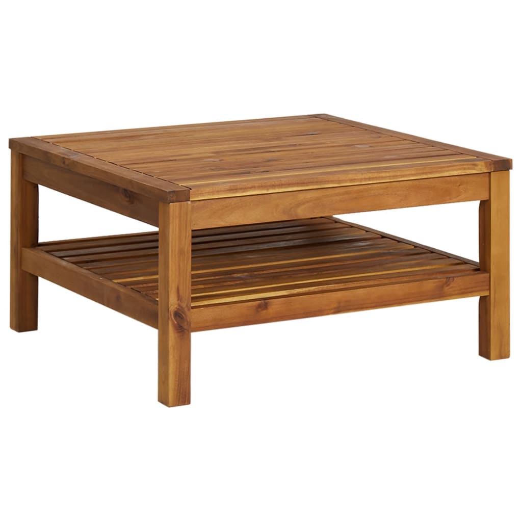 9-tlg. Garten-Lounge-Set mit Creme Kissen Massivholz Akazie