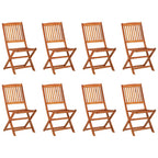 9-tlg. Garten-Essgruppe 180x90x75 cm Massivholz Akazie