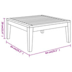 3-tlg. Garten-Lounge-Set mit Cremeweißen Kissen Massivholz Akazie