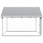 Outdoor-Hundezwinger mit Dach 200x200x150 cm
