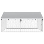 Outdoor-Hundezwinger mit Dach 300x300x150 cm