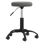 Massagehocker Samt Dunkelgrau