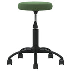 Massagehocker Samt Dunkelgrün
