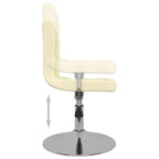 Esszimmerstühle 4 Stk. Drehbar Creme Stoff