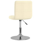 Esszimmerstühle 4 Stk. Drehbar Creme Stoff