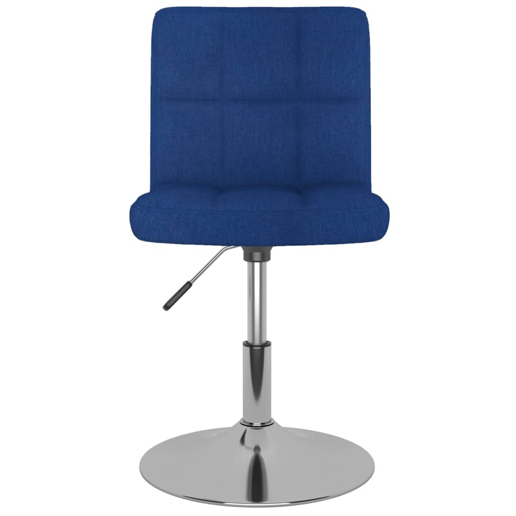 Esszimmerstühle 6 Stk. Drehbar Blau Stoff