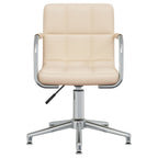 Esszimmerstuhl Drehbar Creme Stoff