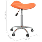 Bürostuhl Orange Kunstleder