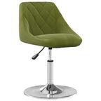 Esszimmerstühle 4 Stk. Drehbar Hellgrün Samt