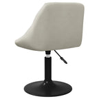 Esszimmerstühle 4 Stk. Drehbar Creme Samt