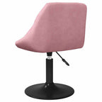 Esszimmerstühle 4 Stk. Drehbar Rosa Samt
