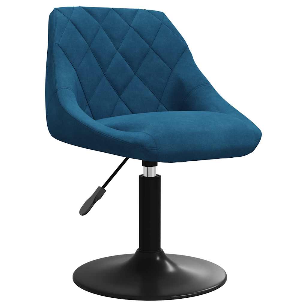 Esszimmerstuhl Blau Samt