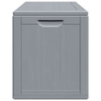 Garten-Aufbewahrungsbox 180 L Grau PP-Holzoptik