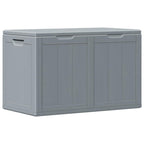Garten-Aufbewahrungsbox 180 L Grau PP-Holzoptik