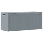 Garten-Aufbewahrungsbox 270 L Grau PP-Holzoptik