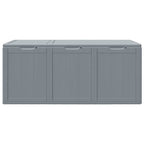 Garten-Aufbewahrungsbox 270 L Grau PP-Holzoptik