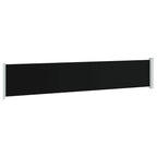 Seitenmarkise Ausziehbar 117x600 cm Schwarz