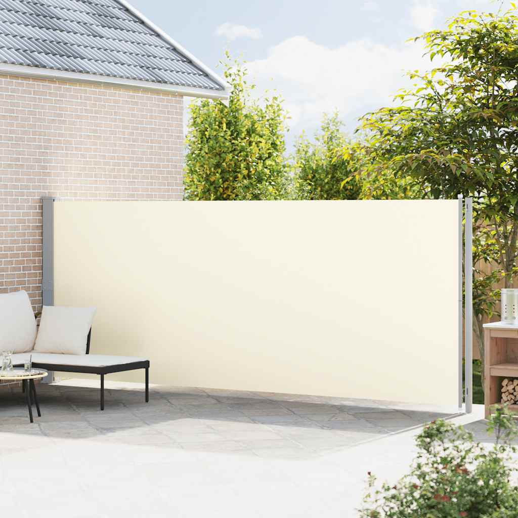 Seitenmarkise Ausziehbar 180x600 cm Creme