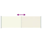Seitenmarkise Ausziehbar 180x600 cm Creme