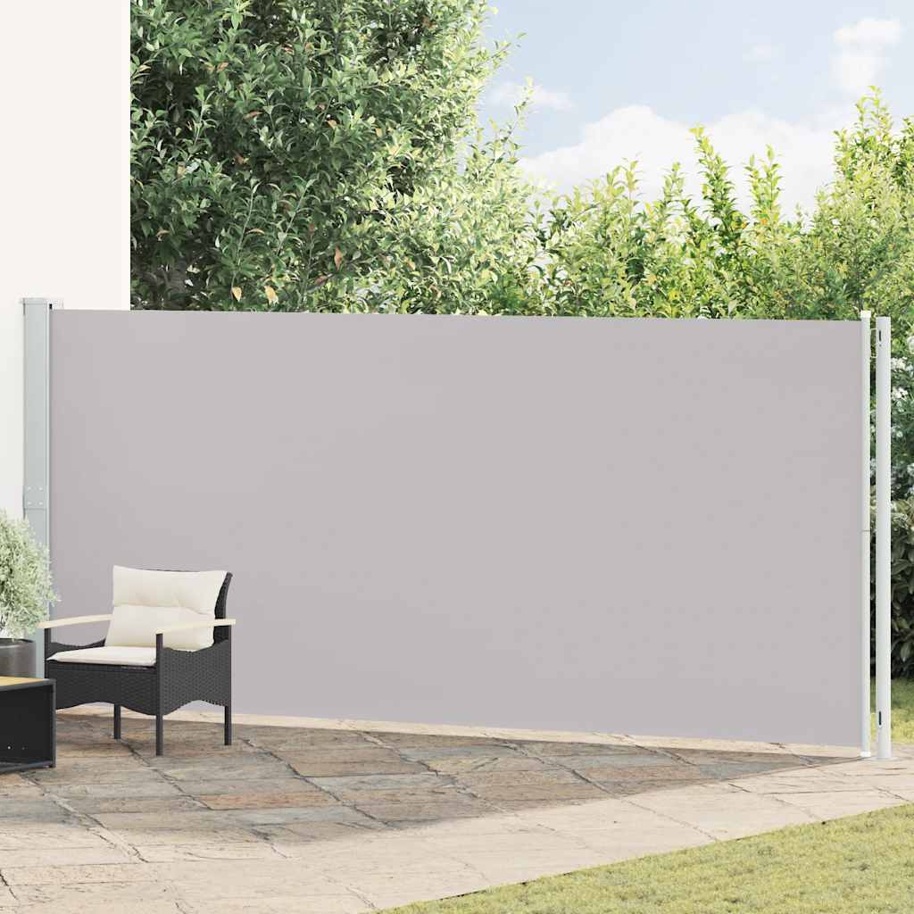 Seitenmarkise Ausziehbar 180x600 cm Grau