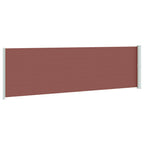 Seitenmarkise Ausziehbar 180x600 cm Braun