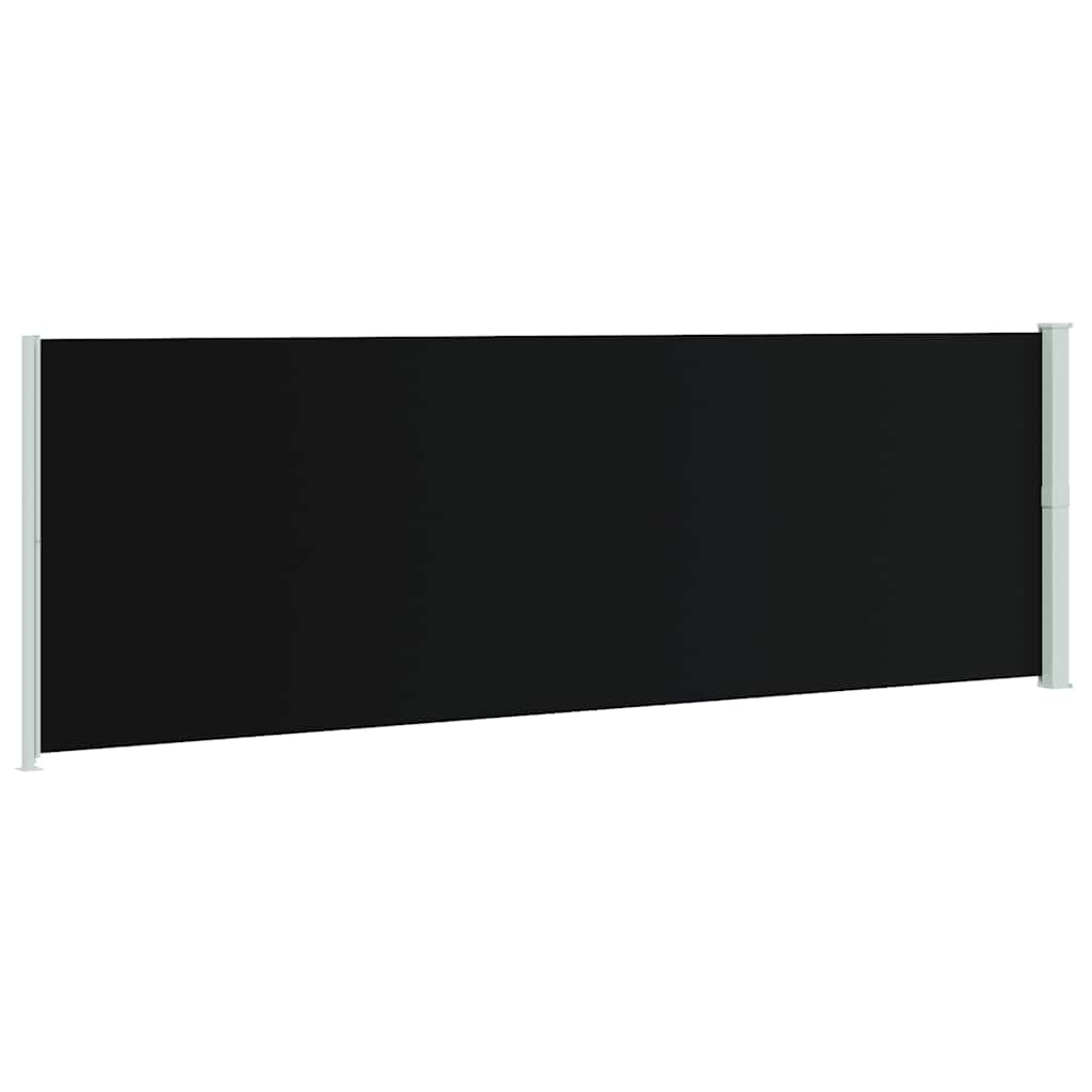 Seitenmarkise Ausziehbar 200x600 cm Schwarz