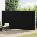 Seitenmarkise Ausziehbar 200x600 cm Schwarz