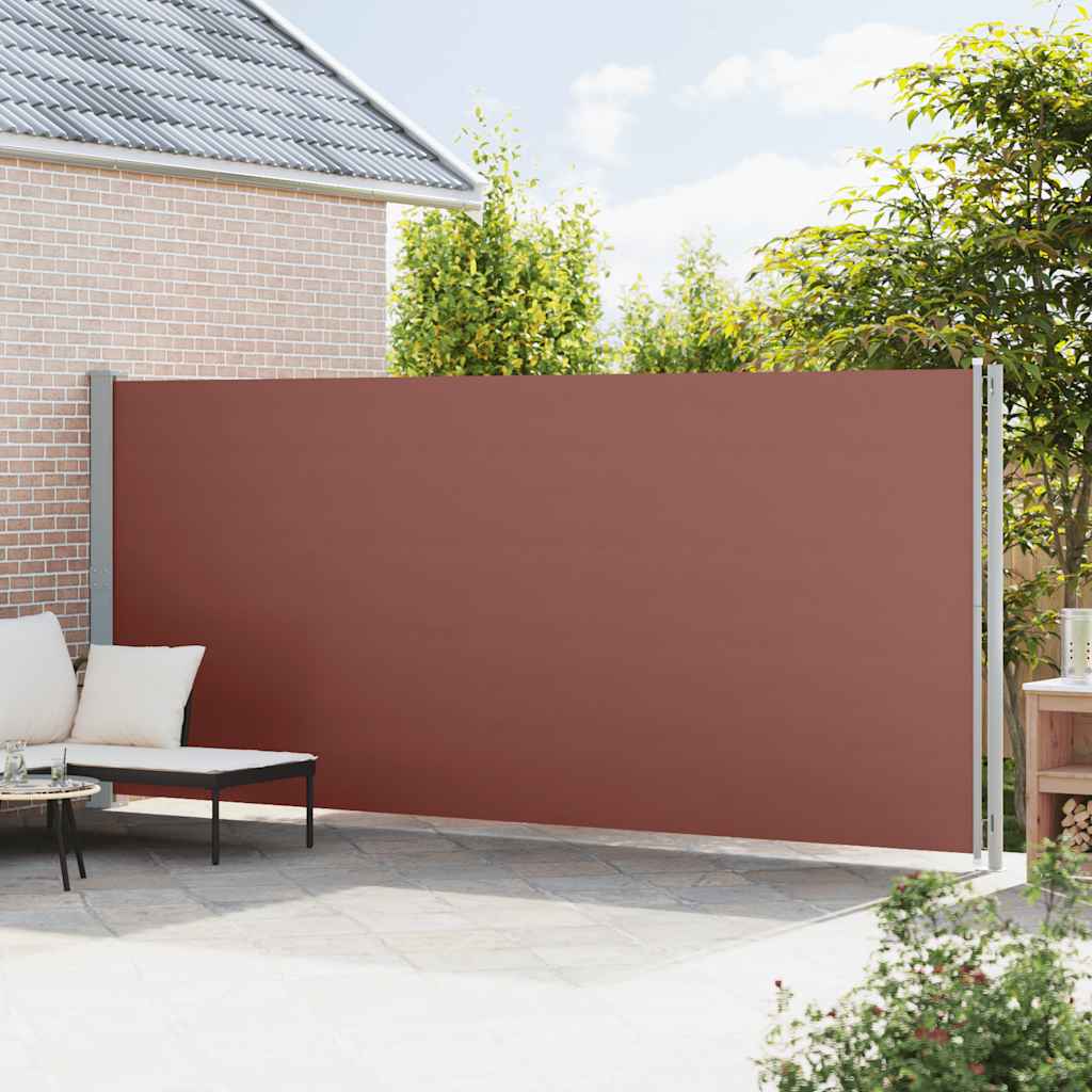 Seitenmarkise Ausziehbar 200x600 cm Braun