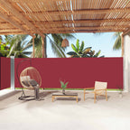 Seitenmarkise Ausziehbar Rot 180x1000 cm
