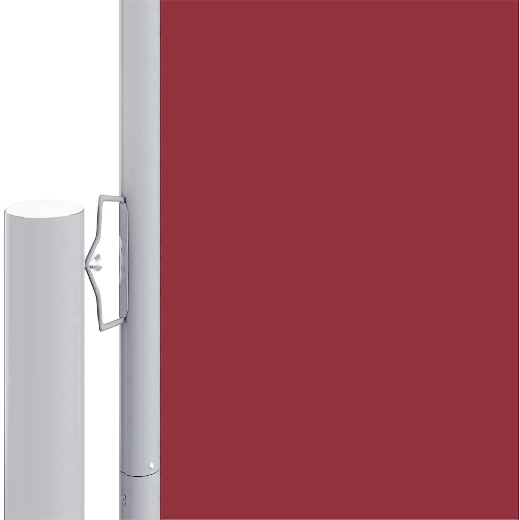 Seitenmarkise Ausziehbar Rot 117x1200 cm