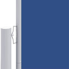 Seitenmarkise Ausziehbar Blau 160x1200 cm