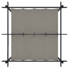 Pavillon mit Ausziehbarem Dach 3x3 m Creme