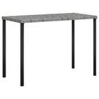 5-tlg. Sofagarnitur in L-Form mit Kissen Poly Rattan Grau