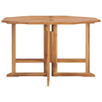 Garten-Esstisch Klappbar 110x110x75 cm Massivholz Teak