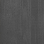 Schreibtisch HAMAR Dunkelgrau 110x40x75 cm Massivholz Kiefer