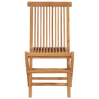 Klappbare Gartenstühle 6 Stk. Massivholz Teak