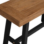 Bank 110 cm Massivholz Teak