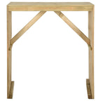 Bartisch 100x60x110 cm Imprägniertes Kiefernholz
